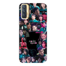 Чохол Гра в кальмара для Oppo A33 – Колаж гра кальмара