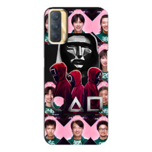 Чохол Гра в кальмара для Oppo A33 – Персонажі гри кальмара