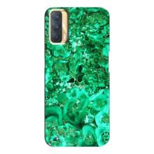 Мраморний чехол на Oppo A33 (VPrint) (Салатовий Мрамор)