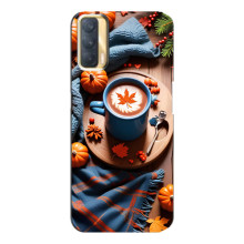 Чохол з унікальним дизайном 'Осінь з кавою' для Oppo A33 – Кава і гарбузики
