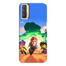 Силиконовый Чехол на Oppo A33 с картинкой Brawl Stars (Бравел Старс)