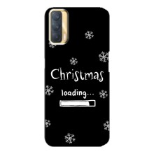 Рождественские, Праздничные Чехлы для Оппо А33 (Christmas loading)