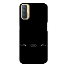 Силиконовый бампер с картинкой машины на Oppo A33 (Силует Audi)