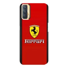 Силиконовый бампер с картинкой машины на Oppo A33 (Ferrari Logo)