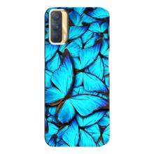 Силиконовый бампер с картинкой животных для Oppo A33 (Крылья бабочек)