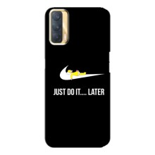 Силиконовый Чехол на Oppo A33 с картинкой Nike (Later)