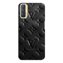 Текстурный Чехол Louis Vuitton для Оппо А33 (Черный ЛВ)