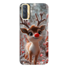 Яскравий чохол для Oppo A33 з Зимові Оленята