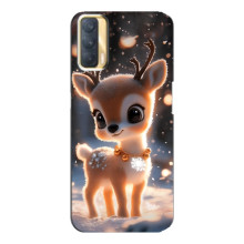 Яскравий чохол для Oppo A33 з Зимові Оленята – Оленятко