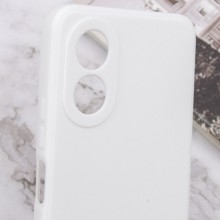 Силиконовый чехол Candy Full Camera для Oppo A38 / A18 – Белый