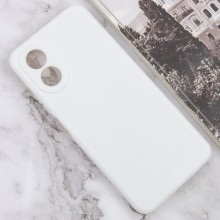 Силиконовый чехол Candy Full Camera для Oppo A38 / A18 – Белый