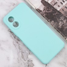 Силіконовий чохол Candy Full Camera для Oppo A38 / A18 – Бірюзовий