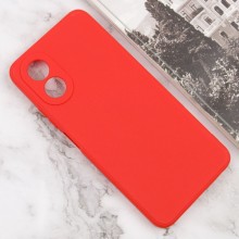 Силиконовый чехол Candy Full Camera для Oppo A38 / A18 – Красный