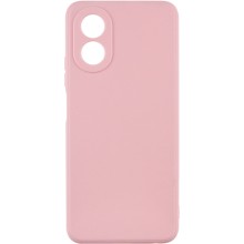 Силиконовый чехол Candy Full Camera для Oppo A38 / A18 – Розовый
