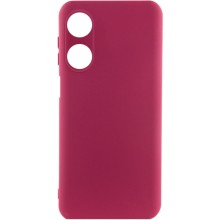 Чохол Silicone Cover Lakshmi Full Camera (A) для Oppo A38 / A18 – Бордовий