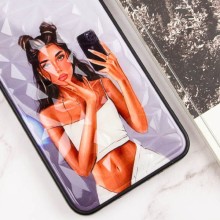 TPU+PC чехол Prisma Ladies для Oppo A38 / A18 – Black in White