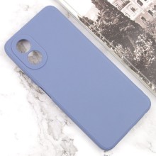 Силиконовый чехол Candy Full Camera для Oppo A38 / A18 – Голубой