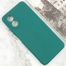 Силиконовый чехол Candy Full Camera для Oppo A38 / A18 – Зеленый