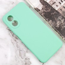 Силиконовый чехол Candy Full Camera для Oppo A38 / A18 – Зеленый