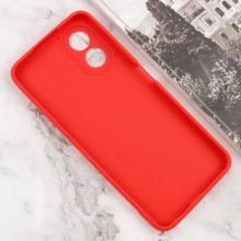 Силиконовый чехол Candy Full Camera для Oppo A38 / A18 – Красный