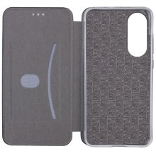 Кожаный чехол-книжка Classy для Oppo A38 / A18 – Серый
