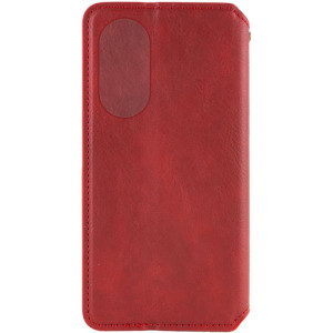 Кожаный чехол-книжка GETMAN Cubic (PU) для Oppo A38 / A18 – Красный