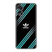 Чехлы Адидас для Oppo A38 (AlphaPrint) (Адидас с полосами)