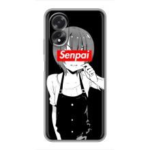 Чехлы Персонажи Аниме Наруто для Oppo A38 (AlphaPrint) – Senpai