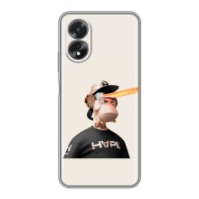 Чехлы с Обезьянами NFT для Oppo A38 (AlphaPrint) (обезьяна NFT в очках)