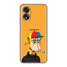 Чехлы с Обезьянами NFT для Oppo A38 (AlphaPrint) (Скучающая Обезьяна NFT)