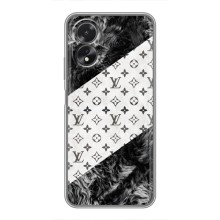 Чохол Стиль Louis Vuitton на Oppo A38 (LV на білому)