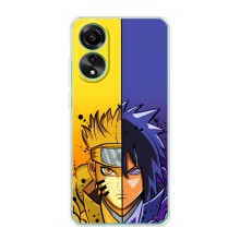 Купить Чехлы на телефон с принтом Anime для Оппо А38 – Naruto Vs Sasuke