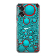 Силиконовый Чехол на Oppo A38 с картинкой Nike (Найк зеленый)