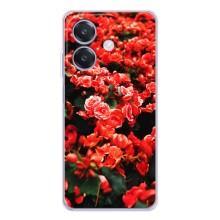 Чохли з квітами для OPPO A3x (VPrint) (Квіти червоні)