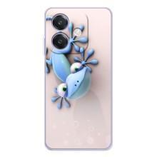 Чехлы с изображением разных животных для OPPO A3x (Геккон)