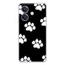 Чехлы с собаками для OPPO A3x (VPrint) (Следы собаки)