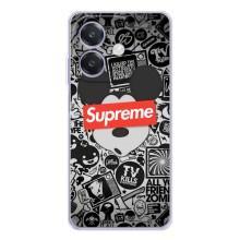 Чехол с Брендами одежды на Оппо А3х – Supreme Маус