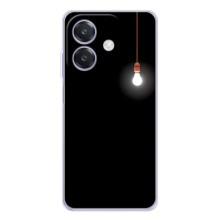 Чехол с картинками на черном фоне для OPPO A3x – Лампочка