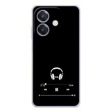 Чехол с картинками на черном фоне для OPPO A3x – Плеер