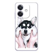 Бампер для OPPO A3x с картинкой "Песики" – Собака Хаски