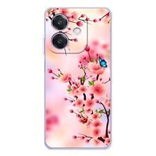 Чохол з картинкою Сакури на OPPO A3x – Метелики на сакурі