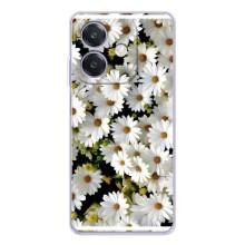 Чехол с ромашками на OPPO A3x – Рамка в ромашках