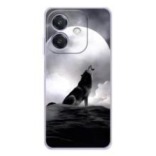 Чохол з Вовком на OPPO A3x – Вовк і місяць