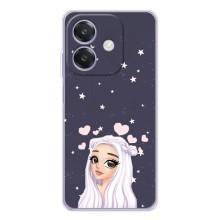 Чехол Стильные девушки на OPPO A3x – Девушка и сердечки