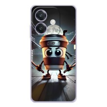 Чохол з мемом Тралалело тралала на OPPO A3x (Капучіно асасіно)
