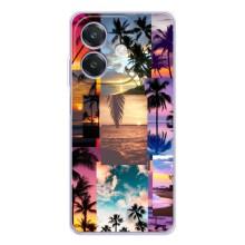 Силиконовый чехол с КАРТИНКАМИ лето для OPPO A3x (AlphaPrint) (Летний отпуск)