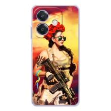 ЗСУ Чохли (TPU) для OPPO A3x – Жінка солдат