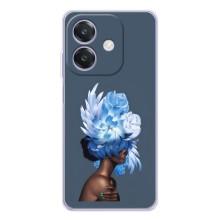 Чехлы (ART) Цветы на OPPO A40m (VPrint) (Цветы на голове)