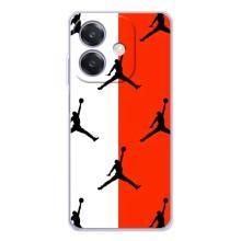 Чехлы для OPPO A40m - с картинкой JORDAN (AlphaPrint) (Лого Джордан)