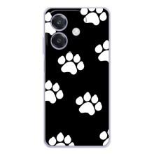 Чехлы с собаками для OPPO A40m (VPrint) (Следы собаки)